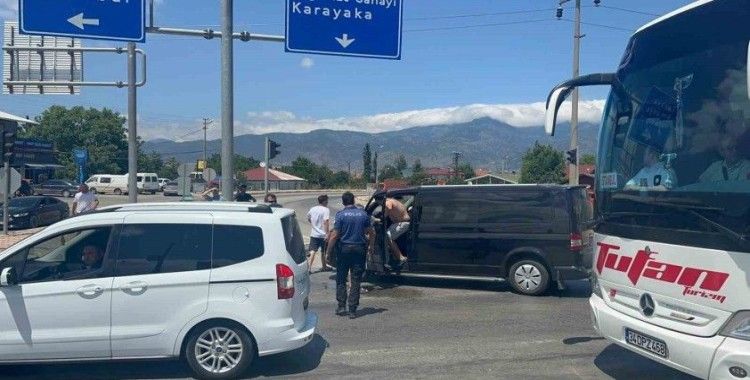 Tokat’ta yol verme kavgası
