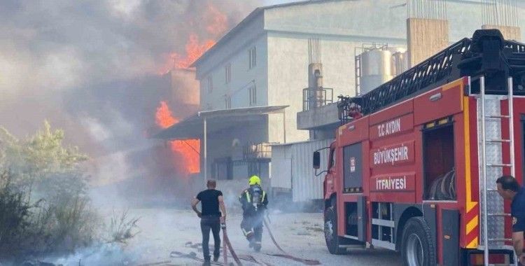 Aydın’da depo yangını
