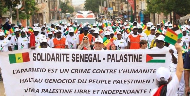 Senegal'de Filistin'e destek yürüyüşü düzenlendi