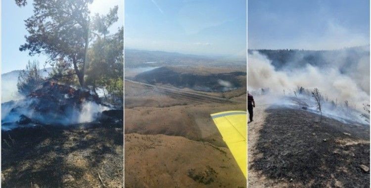 Balıkesir'de kırsal alanlarda çıkan yangınlara müdahale ediliyor