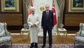 Cumhurbaşkanı Erdoğan, Diyanet İşleri Başkanı Erbaş'ı kabul etti