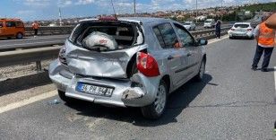TEM'de 3 araç kazaya karıştı: 1'i çocuk 7 yaralı