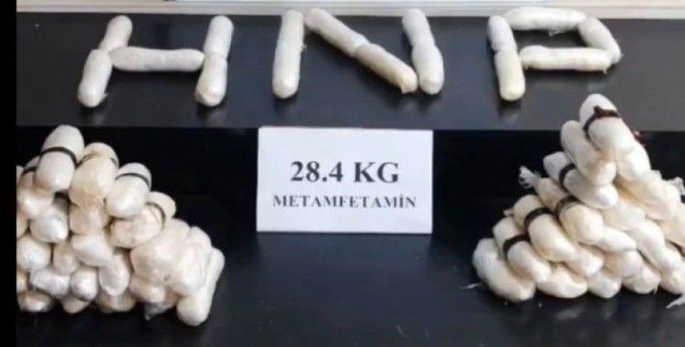 Yüksekova’da 28 kilo 400 gram kristal halde metamfetamin yakalandı
