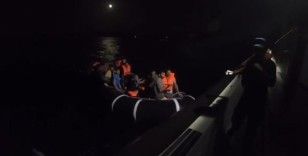 Ayvacık açıklarında Yunan unsurlarınca ölüme terk edilen 34 kaçak göçmen kurtarıldı
