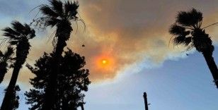 İzmir’deki orman yangını Kuşadası’nı duman bulutuna boğdu
