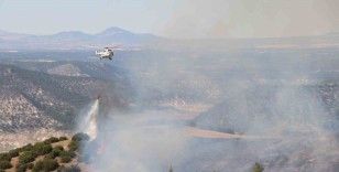 Çal’da makilik alanda çıkan yangında 20 hektar alan zarar gördü
