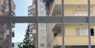 Adana’da apartman dairesinde korkutan yangın
