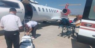 İskemik SVO tanısı olan hasta uçak ambulansla Ankara’ya nakledildi
