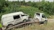 Şarampole devrilen minibüste üçü çocuk 5 kişi yaralandı.
