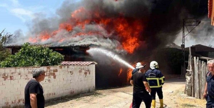 Sinop’ta 6 ev yanarak kullanılamaz hale geldi
