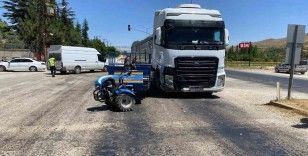 Malatya’da kamyon ile pat pat motoru çarpıştı:1 yaralı
