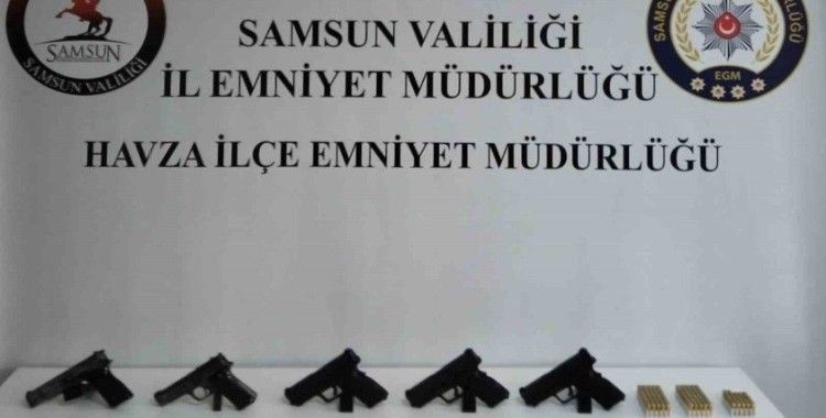 Samsun’da kaçak silah ticareti operasyonu
