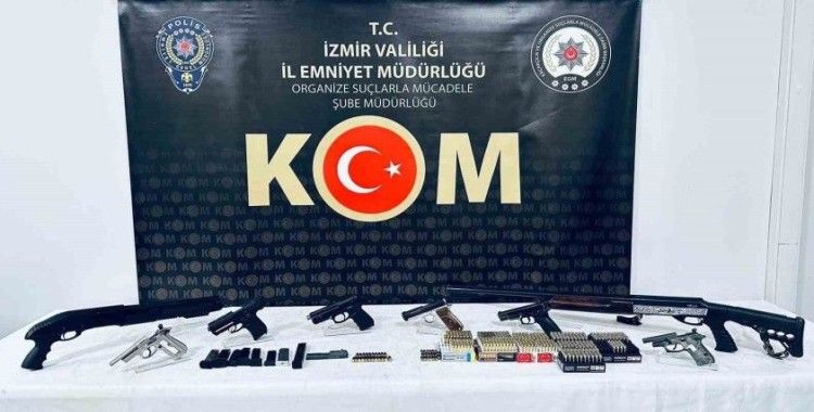 İzmir’deki yasa dışı silah ticareti operasyonunda 1 tutuklama
