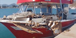 Yunan sahil güvenlik unsurları çarptığı Türk balıkçı teknesini batırmak istemiş
