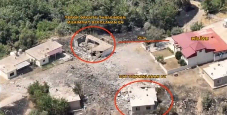 TSK, PKK terör örgütünün Irak'ın kuzeyinde mühimmat deposuna dönüştürdüğü yerleri imha ediyor