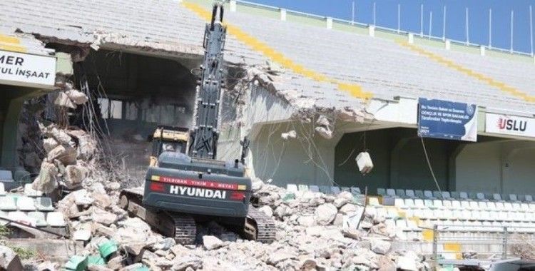 Muğla Atatürk Stadyumu’nda yenileme çalışmaları başladı
