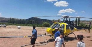 Gölbaşı’nda helikopterle maden araştırması yapılıyor
