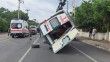 Hatay'da ambulans devrildi: 2 sağlık çalışanı yaralandı