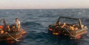 Yunanistan’ın geri ittiği 17 düzensiz göçmen ve 13 çocuk kurtarıldı

