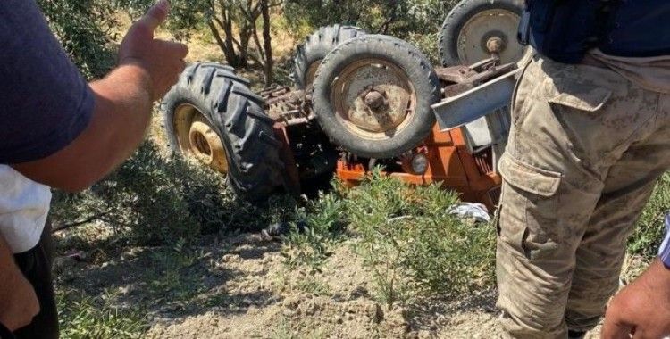 Ters dönen traktörün 18 yaşındaki sürücüsü öldü