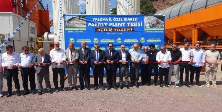 Yalova’da asfalt plenti tesisi törenle açıldı

