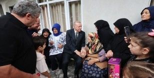 Cumhurbaşkanı Erdoğan, Güneysu'da komşularını ziyaret etti
