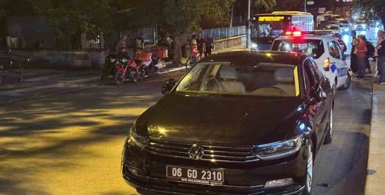 Ankara’da resmi plakalı araç motokurye ile çarpıştı: 1 yaralı
