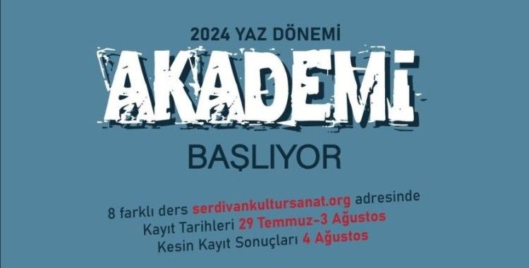 Serdivan Kültür Sanat’ta akademi başlıyor
