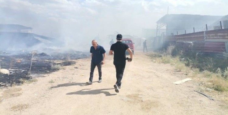 Kırklareli'nde atık toplama tesisinde yangın