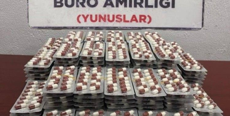 Kütahya'da bin 960 adet uyuşturucu hap ele geçirildi