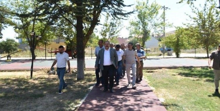 İnönü’de parklardaki çalışmalar devam ediyor
