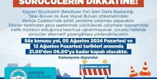 Kerkük caddesinde asfalt yenileme çalışması yapılacak
