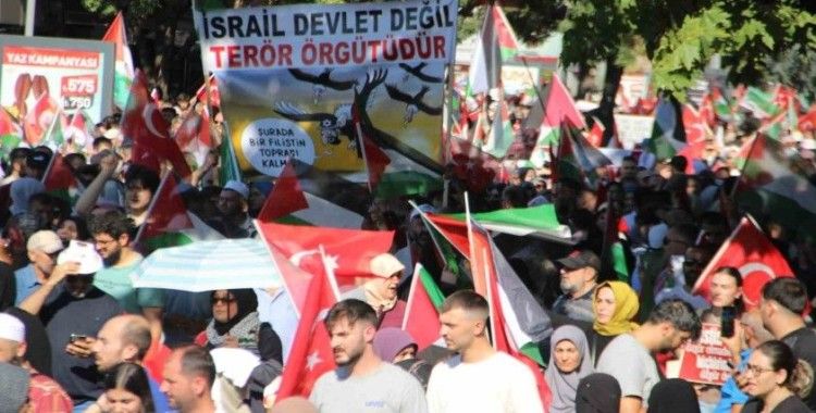 Binlerce Kayserili Filistin için yürüdü
