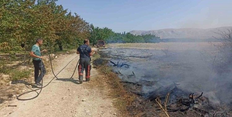 Malatya’da anız ve bahçe yangınları
