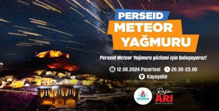 Perseid meteor yağmuru Kayaşehir’de gözlemlenecek
