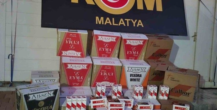 Malatya’da 408 bin adet gümrük kaçağı makaron ele geçirildi
