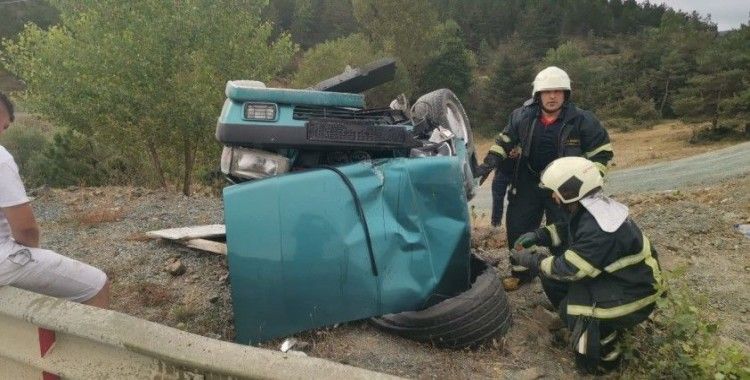 Kastamonu’da otomobil takla attı: 2 yaralı
