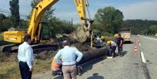 Bartın’da su ishale hattında bakım ve onarım çalışma yapıldı
