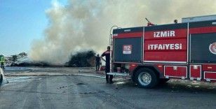 Aliağa’da bir hurdalıkta çıkan yangın söndürüldü
