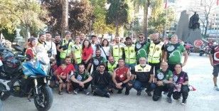 Mudanya’da motosikletlilerden ’30 Ağustos" korteji
