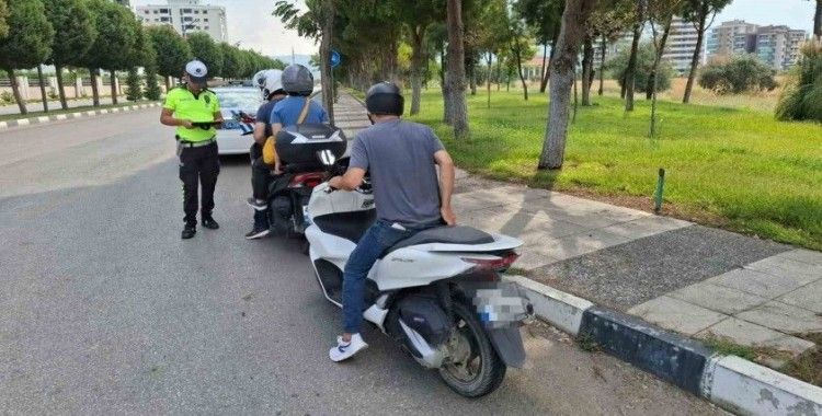 Manisa’da 35 motosiklet trafikten men edildi
