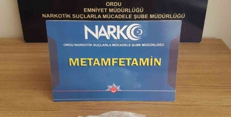 Ordu’da uyuşturucu operasyonu: 1 tutuklama
