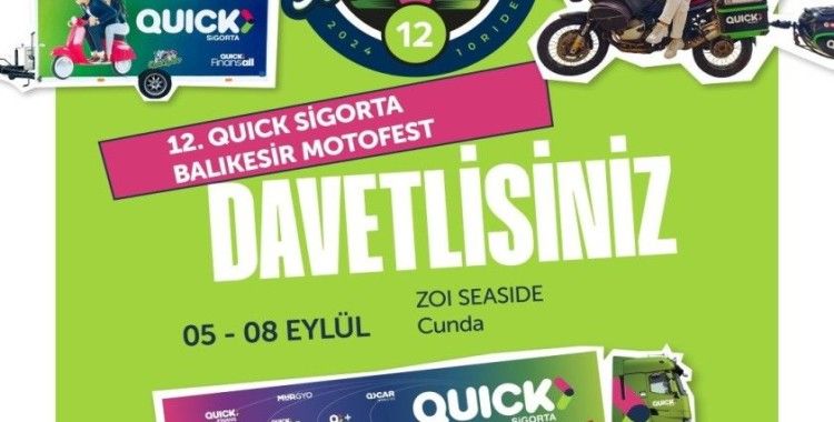 12’nci Uluslararası Quick Sigorta Balıkesir Motosiklet Festivali başlıyor
