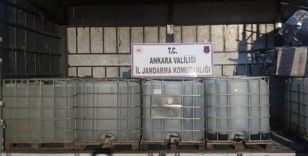 Ankara'daki operasyonda 10 bin litre etil alkol ele geçirildi