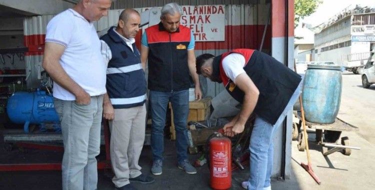 Diyarbakır’da sanayi sitelerinde yangınları önlemek için denetim yapılıyor
