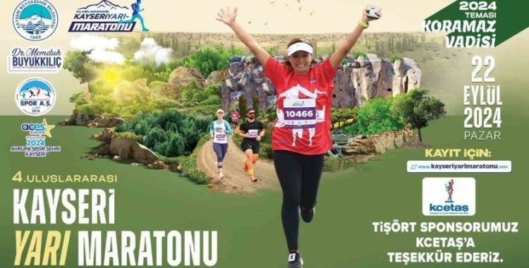 Koramaz Vadisi temalı Kayseri yarı maratonunda geri sayım başladı
