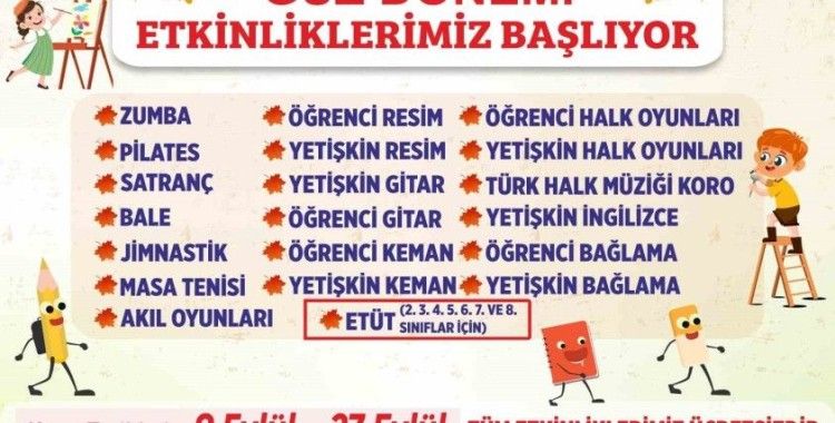 Aydın Büyükşehir Belediyesi’nin güz dönemi etkinlikleri başlıyor
