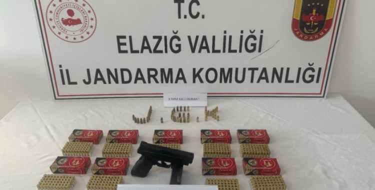 Elazığ'da ruhsatsız tabanca ele geçirildi