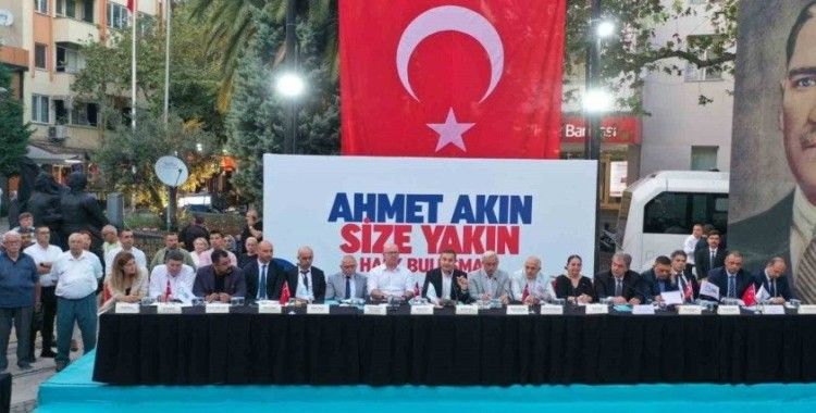 Başkan Ahmet Akın, Erdeklilerle buluştu
