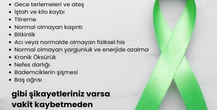 Lenfoma hastalığında erken teşhis hayat kurtarıyor
